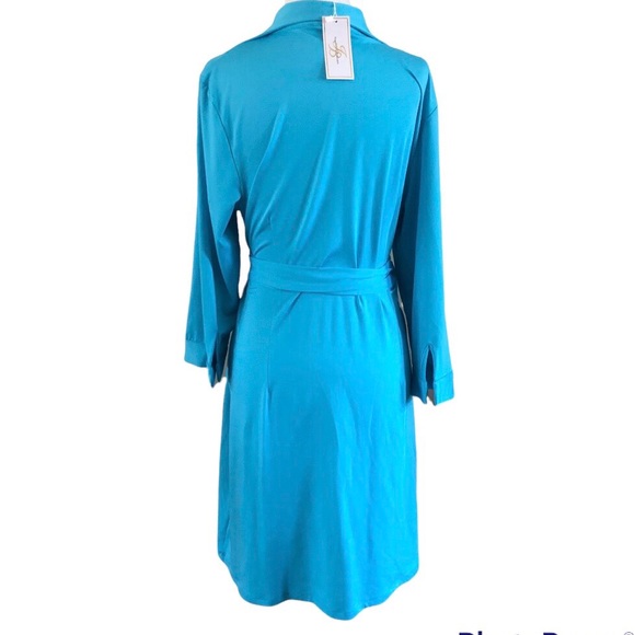 ❗️SOLD❗️Julie Brown Jersey Knit Wrap Dress - Picture 4 of 10